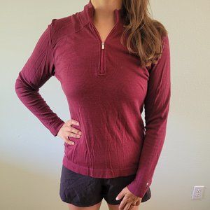 1/4 zip longsleeved Smartwool top